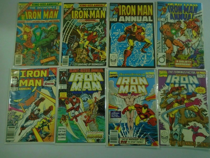 Iron Man Annual Comic Lot #3-15 (15 DIFF) - 7.0 FN/VF (6.0-8.0)- 1976-2008