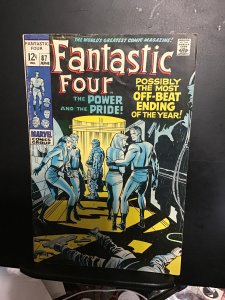 Fantastic Four #87 (1969) mid-grade Jack Kirby art! Dr. Doom, Crystal VG/FN Wow
