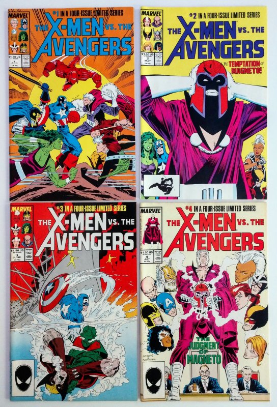 X-MEN VS AVENGERS SERIES 1-4, HIGH GRADE