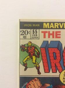 INVINCIBLE IRON MAN #55-Key Issue-1st App. of Thanos-Signed by Jim Starlin w/COA