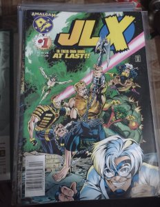 JLX  #1 1996 AMALGAM COMICS DC  MARVEL NEWSTAND VARIANT