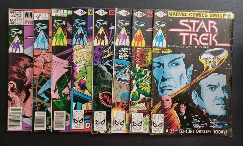 Star Trek #1 2 3 4 5 8 9 10 11 12 13 14 15 16 17 & 18 Set - 1980 - Marvel- VF/NM