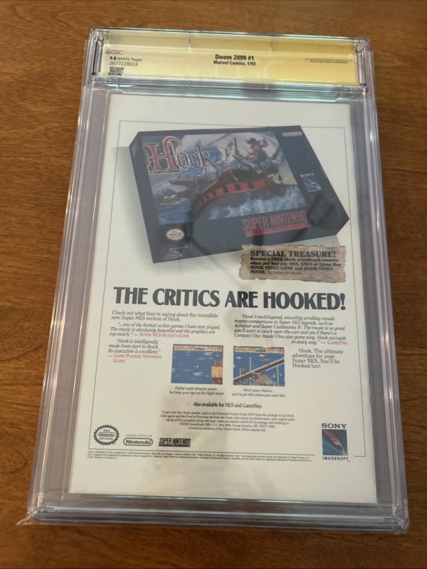 Doom 2099 (1993) # 1 (CGC 9.8 SS) Pat Broderick Signed Sketch