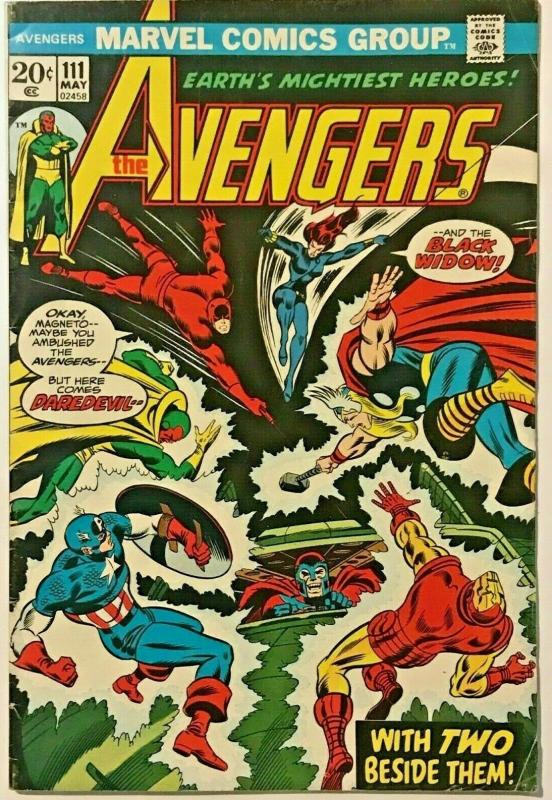 AVENGERS#111 FN/VF 1973 MARVEL BRONZE AGE COMICS