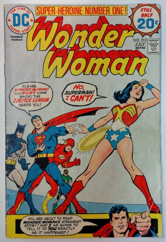 Wonder Woman #212 (3.0, 1974)
