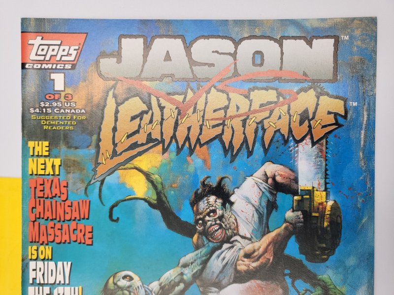 Jason Vs Leatherface #1 1995 Topps Comics