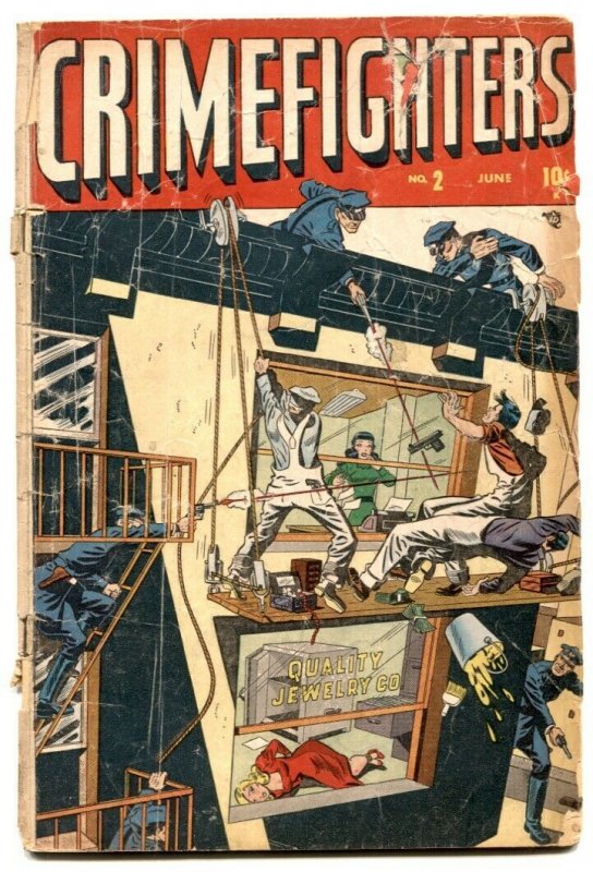 Crimefighters #2 1948-Wild cover- Golden Age FAIR