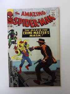 The Amazing Spider-Man #26 (1965) 1st Crime Master VG condition
