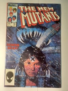 New Mutants #18 FN- 1st Demon Bear Marvel Comics c267