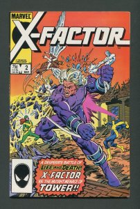 X-Factor #2  / 9.0 VFN/NM  March 1986 (B)