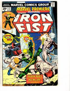 Marvel Premiere # 23 VG/FN Marvel Comic Book Iron Fist Kung FU Defenders RM1