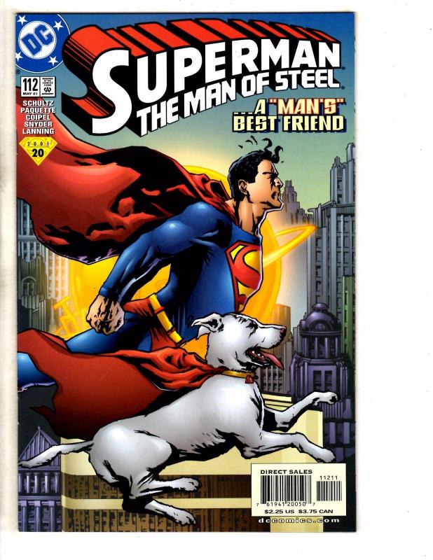 7 Superman Man Of Steel DC Comic Books # 111 112 113 114 115 116 117 Batman PP10