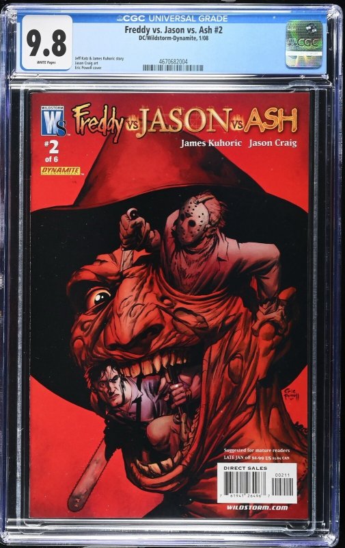 Freddy vs Jason vs Ash #1-6 CGC 9.8 Freddy Krueger J Scott Campbell Cvr 2 3 4 5