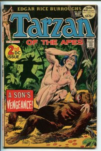 TARZAN #208 1971-DC-EDGAR RICE BURROUGHS-JOE KUBERT ART-TARZAN ORIGIN-vf/nm