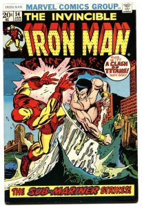 IRON MAN #54 1972-First MOON DRAGON-Marvel Nice tight copy.