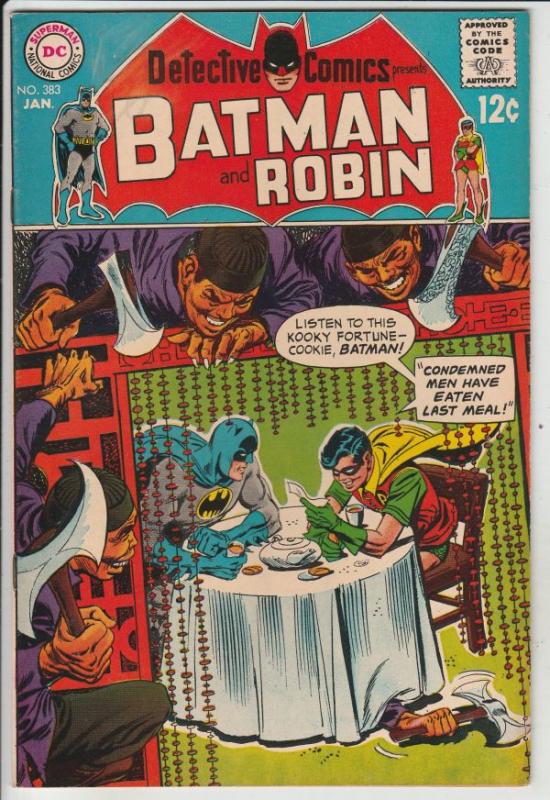 Detective Comics #383 (Jan-69) VF+ High-Grade Batman, Robin the Boy Wonder