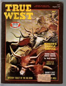 True West 8/1972-Western-cattle drives-Walt Coburn-Annie Sylvester-pulp thril...