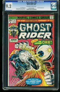 GHOST RIDER #14 1975-CGC GRADED 9.2 OFF-WHITE TO WHITE-KAREN PAGE 0210322003 