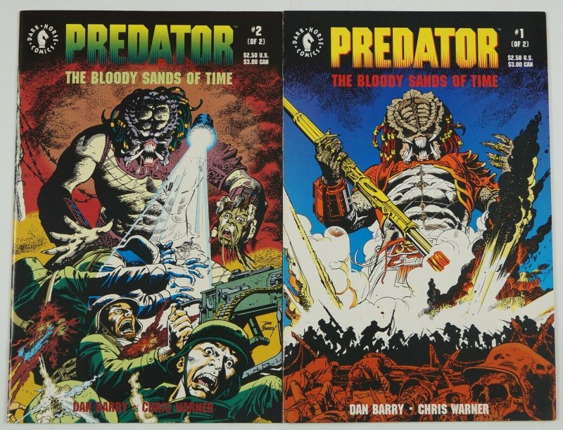 Predator: the Bloody Sands of Time #1-2 VF/NM complete series dark horse 1992