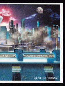 City View (2014) By Jeff Brennan 11 x 17 3D Art Print Signed