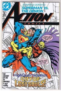 ACTION COMICS #587, NM, Superman vs Demon, John Byrne, 1938, CityScapes