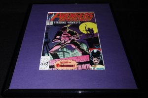 Avengers Spotlight #32 Hawkeye Marvel Framed 11x14 ORIGINAL Comic Book Cover