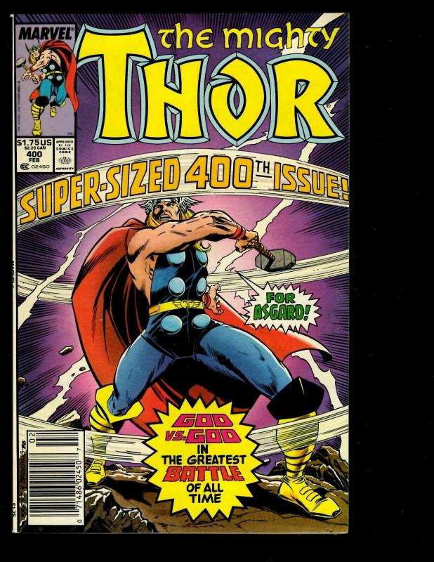 Lot of 7 Thor Marvel Comic Books # 399 400 447 466 500 Annual 12 13 Loki DS3