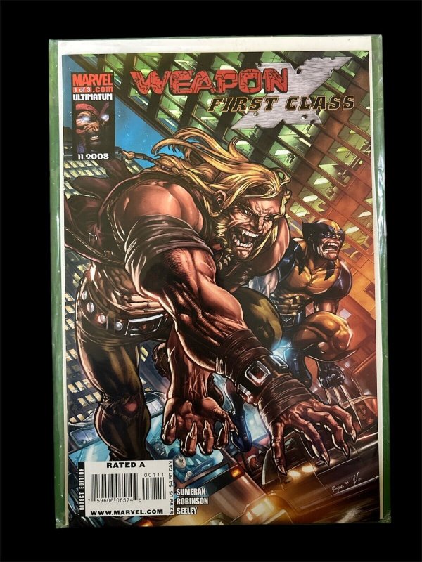 Weapon X First Class #1-3 Complete Series Marvel Comics 2008