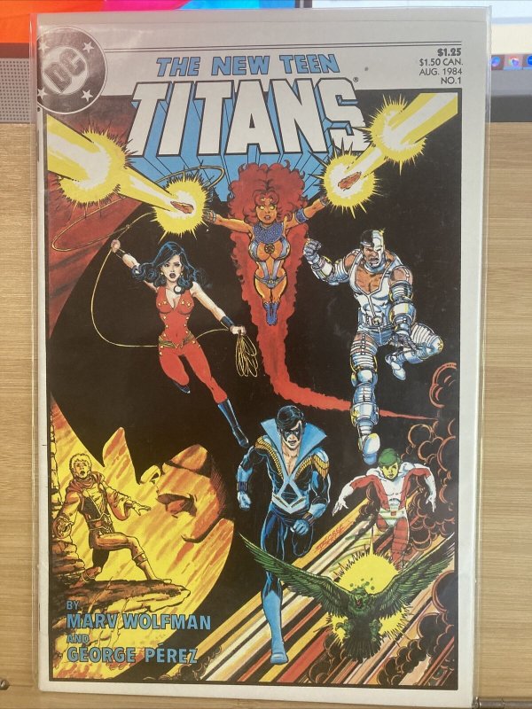 The New Teen Titans #1 (1984 DC) High Grade Comic George Perez Marv Wolfman