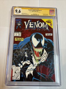 Venom Lethal Protector (1993) # 1 (CGC 9.6 SS) Signed Sketch Sam DeLA Rosa