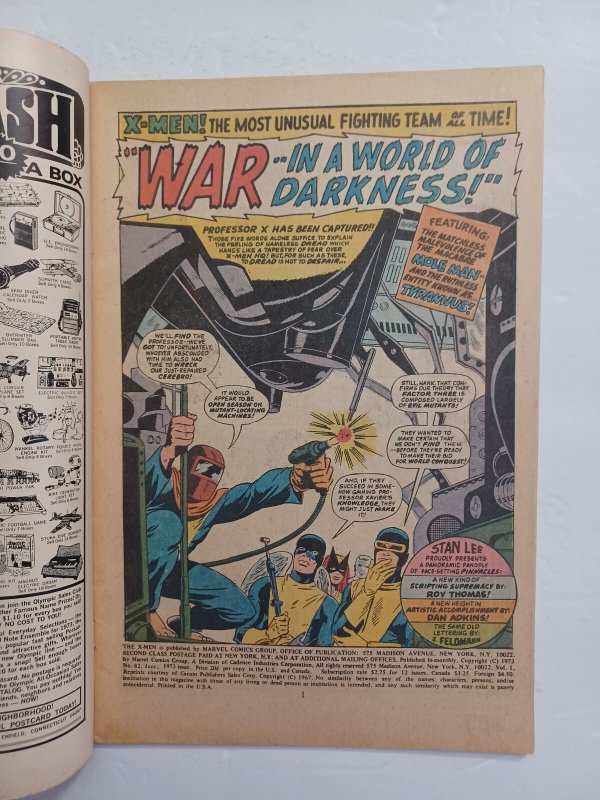 X-Men #82 - reprints X-Men #34 - 1972 - FN/VF