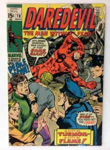 Daredevil #70 Marvel 1970 VF- Bronze Age Comic Book 1st Print