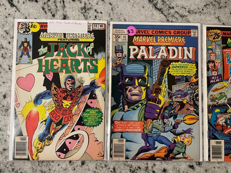 Lot Of 3 Marvel Premiere Comic Books # 30 43 44 Jack Of Hearts Paladin 67 J801 