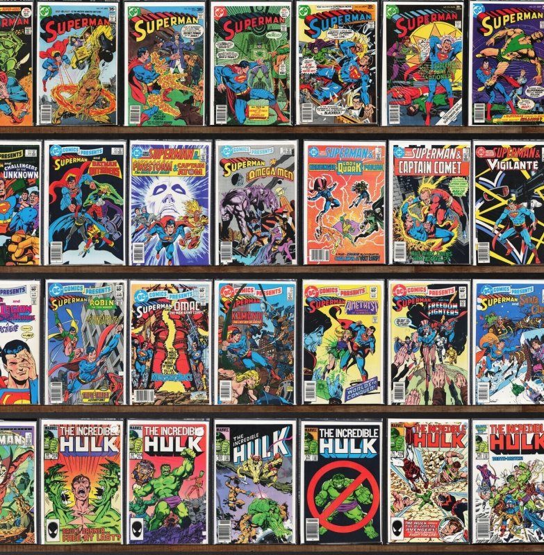 Huge Lot 130+ Comics with Dc Comics Presents, Daredevil, Superman & More!