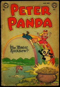 Peter Panda #1 1952- Grossman art- Magic Rainbow- Funny Animals DC FAIR