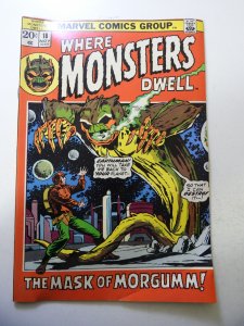 Where Monsters Dwell #18 (1972) FN- Condition