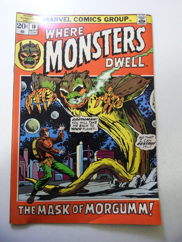 Where Monsters Dwell #18 (1972) FN- Condition