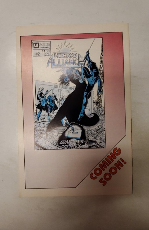 Hero Alliance #1 (1987) NM Wonder Color Comic Book J734
