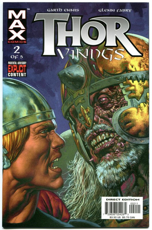 THOR VIKINGS #1 2 3 4 5, NM+, Garth Ennis, Glenn Fabry, Hammer, Thunder,  2003