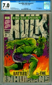 Incredible Hulk Annual #1 CGC Graded 7.0