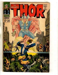 Thor # 138 VG/FN Marvel Comic Book Odin Loki Avengers Hercules Avengers Sif FM4
