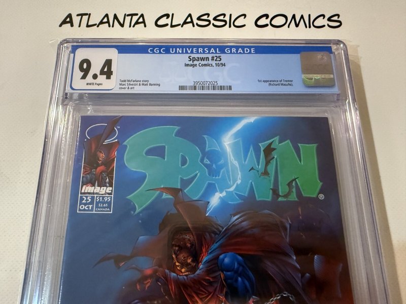 Spawn # 25 CGC Graded 9.4 Image Comic Book Todd McFarlane JH17