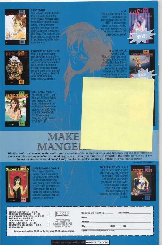 Treasure Chests #8 (2002)Adult Eros Comix Grade NM- 9.2