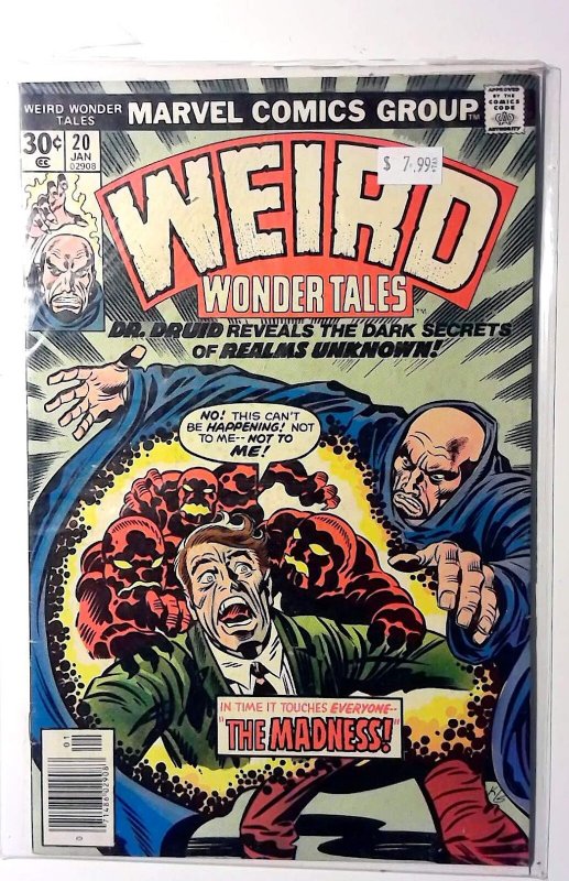 Weird Wonder Tales #20 (1977) Marvel Comics Doctor Druid 1st Print Comic Book