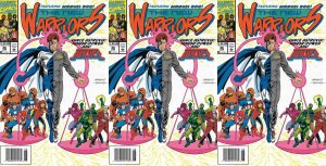 The New Warriors #36 Newsstand Covers (1990-1996) Marvel Comics - 3 Comics