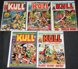 Marvel Bronze Age KULL THE CONQUEROR 15 Mid-High Grade Comic Lot FN-VF+ #1-15