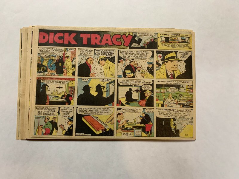 Dick Tracy Newspaper Comics Sundays 1955 InComplete Year 51 Total Great Shape!