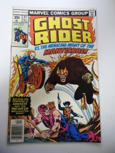 Ghost Rider #27 (1977) FN+ Condition