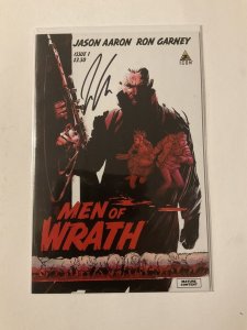 Men Of Wrath 1 Near Mint Nm Signed Aaron Icon