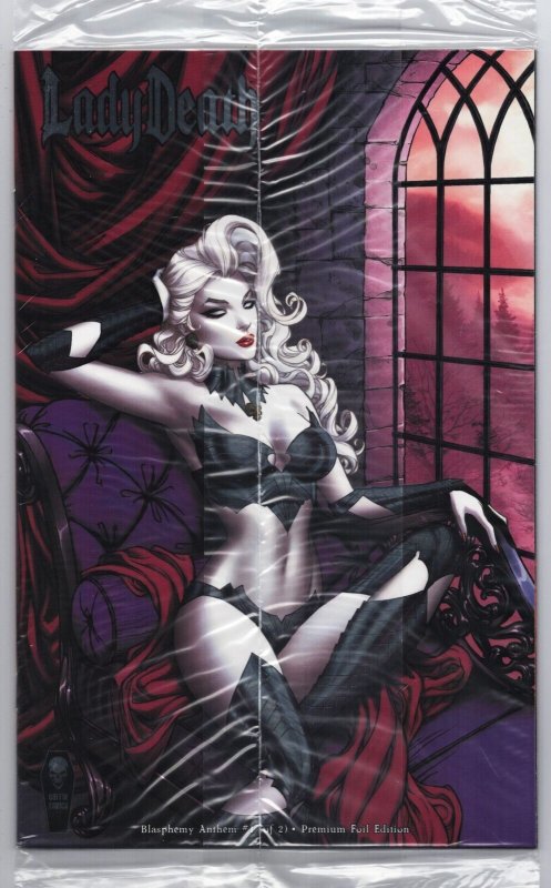 Lady Death Blasphemy Anthem #1 Sabine Rich Premium Foil Edition Sealed (NM) 